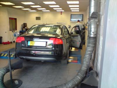 audi on rolling road, diesil remap