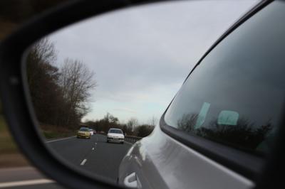 wing mirror shot